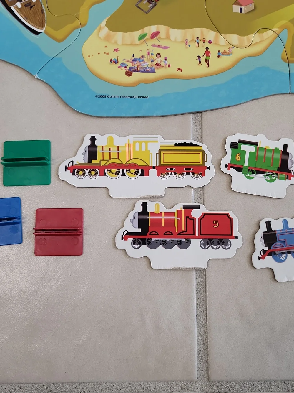 2008 Thomas & Friends Island of Sodor Ravensburger 20 Pc Floor Puzzle Rare 05363